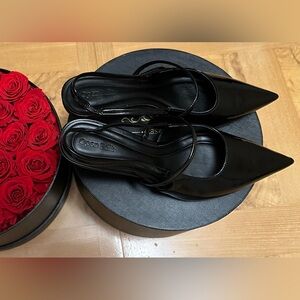 NWT Open Edit Elegant Black Slingback Women's Shoes.